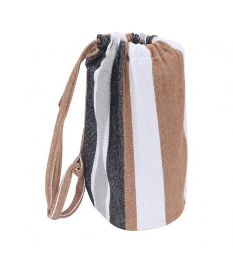 [US-W]200*150cm Portable Polyester & Cotton Hammock Coffee Strip