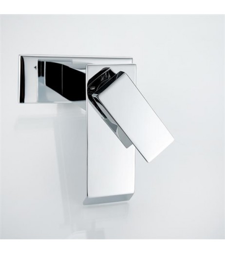 Single Hole Single Handle Hot And Cold Single Control Bathroom Basin Waterfall Faucet-Chrome Elbow