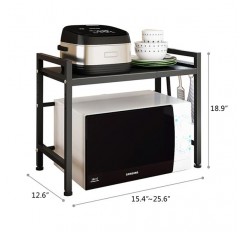2-Tier Kitchen Counter Shelf Microwave Oven Rack