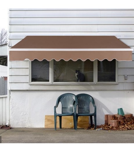 13x8 ft Retractable Awning Sandy Color