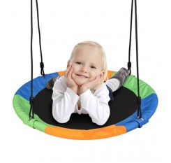 900D Oxford Cloth Round Swing Diameter 100cm Three Colors (With Hook / Swing Belt / Bunting)