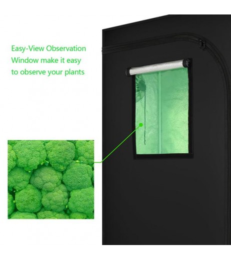 160*90*50cm Home Use Dismountable Hydroponic Plant Growing Tent With Window