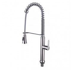 Stainless Steel Pull-down Type Kitchen Faucet Kitchen Sink Single Lever Handle Water Tap Type B