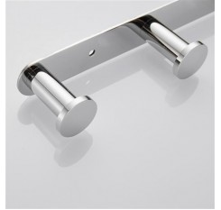 Towel Hook Bright Polishing 304 Stainless Steel Towel Robe Coat Rack Rows of Four Hooks Silver Bathroom Accessories for Home Storage Organization,Hallway,Foyer,Wall Mounted KJQ010-4